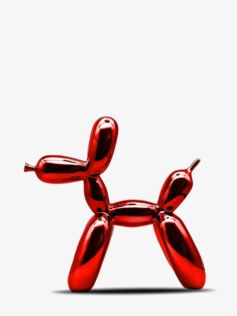 Jeff Koons Balloon Dog - RED