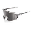 RIDE 100% Korbin Sunglasses - Gloss Black / HiPER Silver Mirror Lens