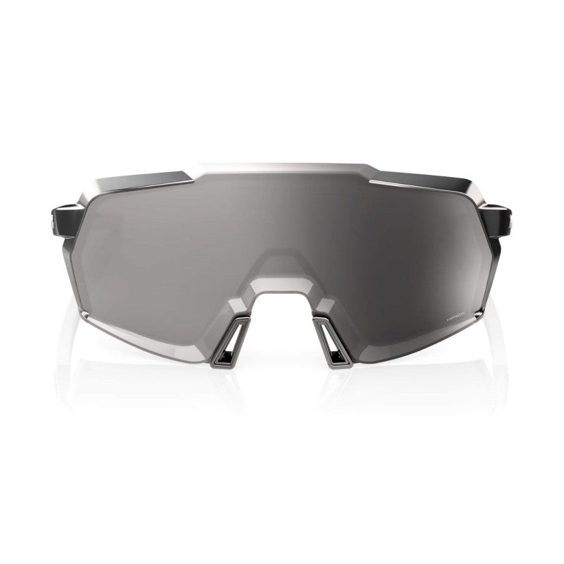 RIDE 100% Korbin Sunglasses - Gloss Black / HiPER Silver Mirror Lens