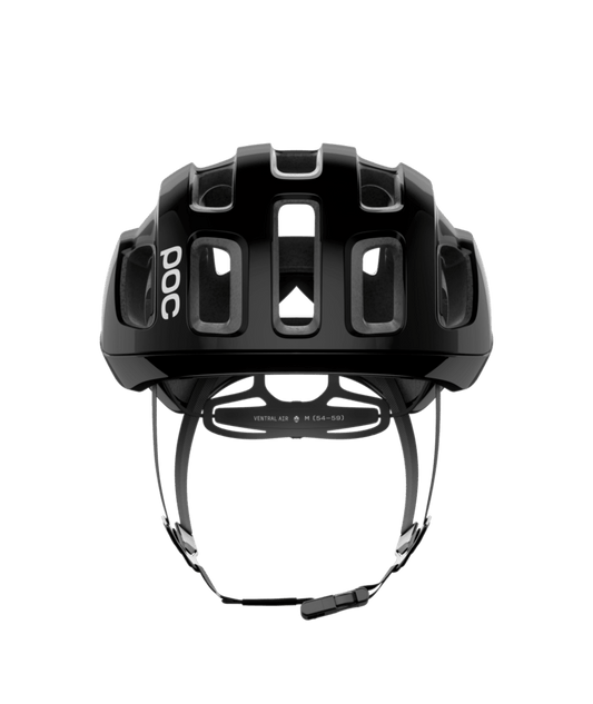 POC Ventral Air Mips - Uranium Sort Matt/Hydrogen Hvid With Logo