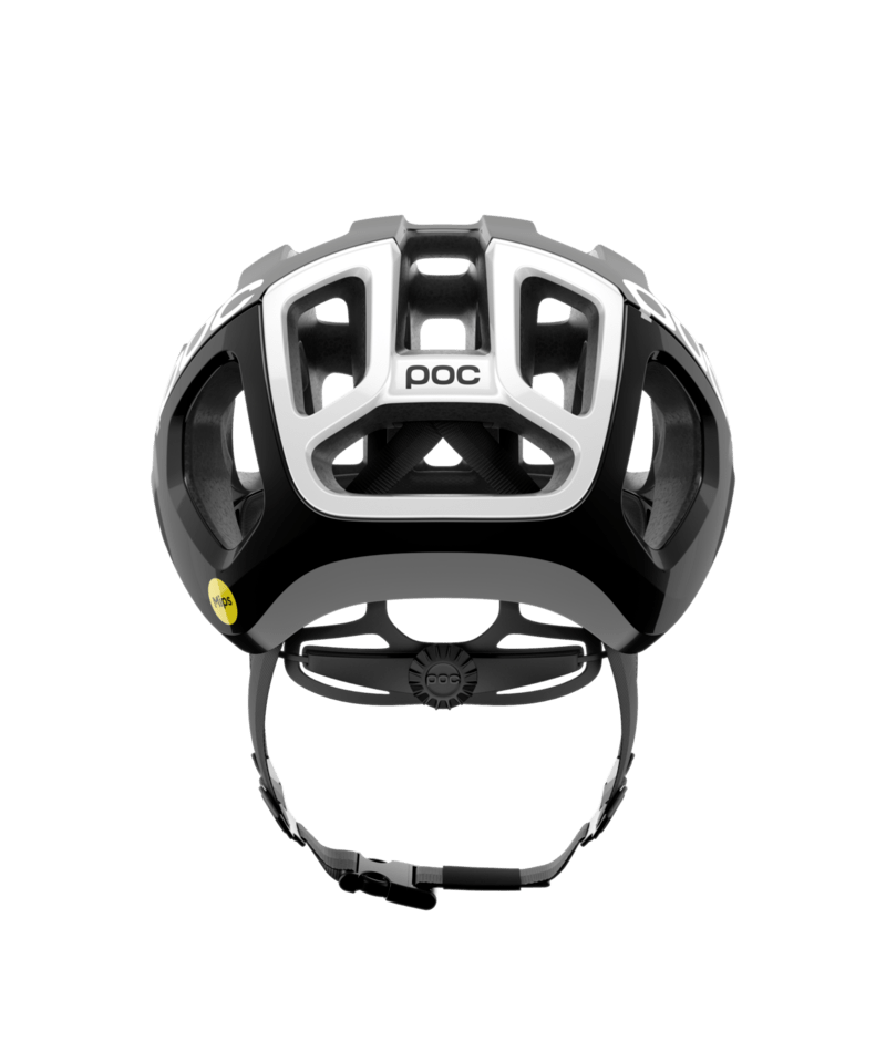 POC Ventral Air Mips - Uranium Nero Matt/Hydrogen Bianco With Logo