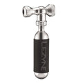 LEZYNE Control Drive CO2 Pump Shrader/Presta Regulator + 16g CO2 Cartridge - Silver-Pumps and CO2-4712805982431
