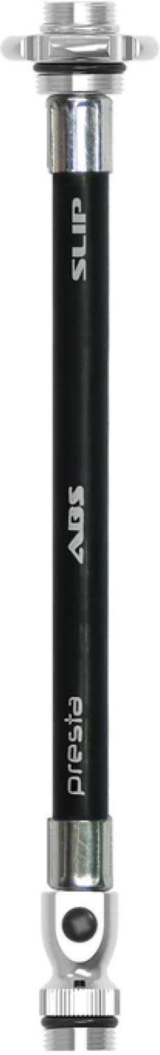 LEZYNE ABS FLEX HOSE PRESTA WITH VALVE TOOL FOR ROAD DRIVE PUMPS - Schwarz/SILVER