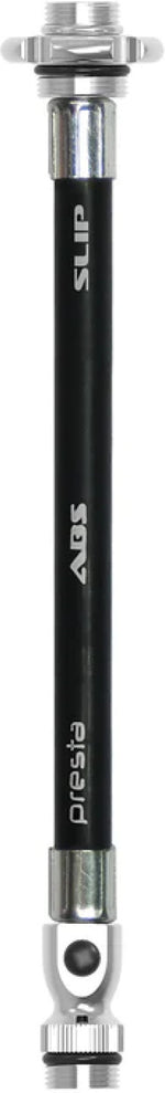 LEZYNE ABS FLEX HOSE PRESTA WITH VALVE TOOL FOR ROAD DRIVE PUMPS - Schwarz/SILVER