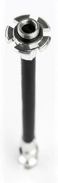 LEZYNE ABS FLEX HOSE PRESTA WITH VALVE TOOL FOR ROAD DRIVE PUMPS - Schwarz/SILVER