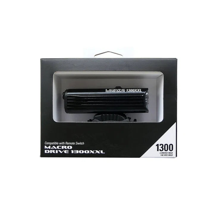 LEZYNE Macro Drive 1300XXL Front Light - Black-Front Lights-4712806002527