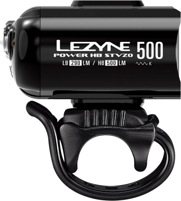 LEZYNE POWER HIGH BEAM 500 LOADED STVZO Llum davantera - Negre/Blanc