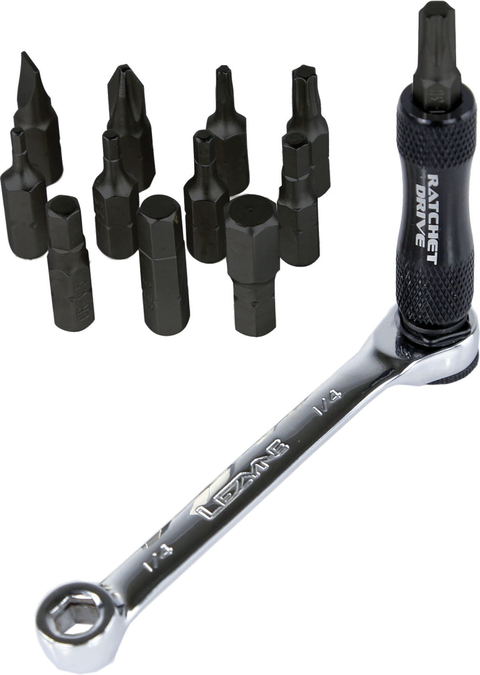 LEZYNE RATCHET KIT WITH BAG - Negre/NICKEL