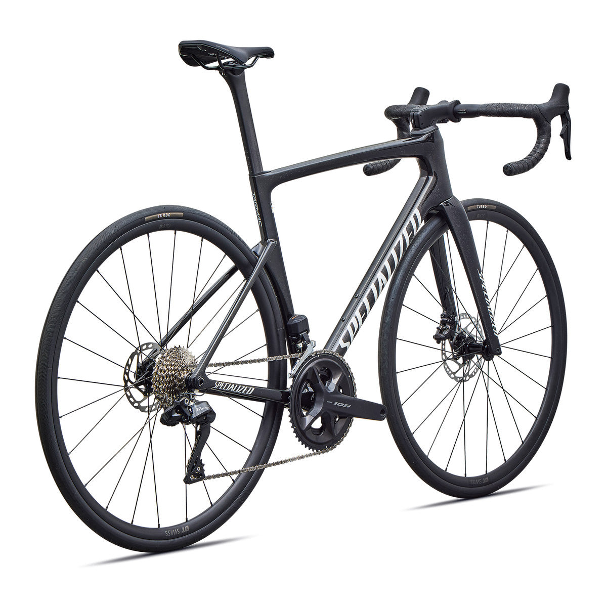 SPECIALIZED TARMAC SL9 COMP ROAD BIKE SHIMANO 105 DI2 - GLOSS CHARCOAL TINT / DOLOMITE METALLIC