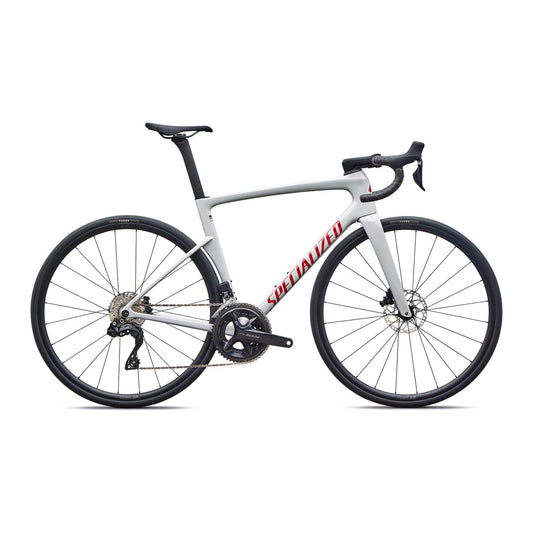 SPECIALIZED TARMAC SL9 COMP ROAD BIKE SHIMANO 105 DI2 - GLOSS DOLOMITE METALLIC / CAYENNE METALLIC