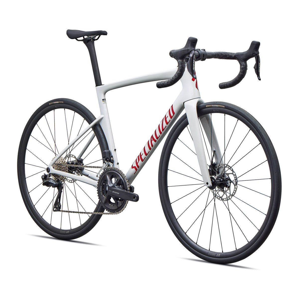 SPECIALIZED TARMAC SL9 COMP ROAD BIKE SHIMANO 105 DI2 - GLOSS DOLOMITE METALLIC / CAYENNE METALLIC