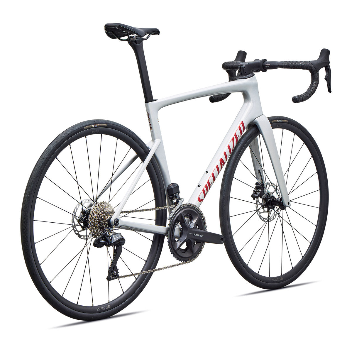 SPECIALIZED TARMAC SL9 COMP ROAD BIKE SHIMANO 105 DI2 - GLOSS DOLOMITE METALLIC / CAYENNE METALLIC