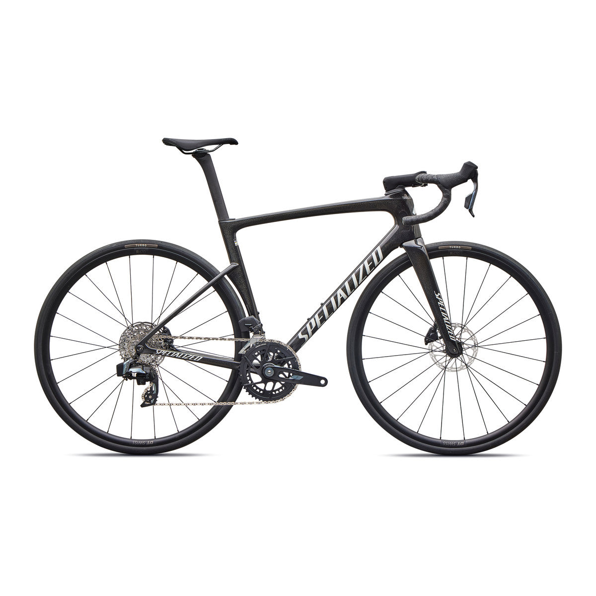 SPECIALIZED TARMAC SL9 COMP ROAD BIKE SRAM RIVAL AXS - GLOSS CHARCOAL TINT / DOLOMITE METALLIC