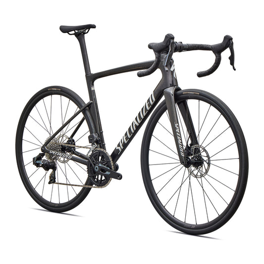 SPECIALIZED TARMAC SL9 COMP ROAD BIKE SRAM RIVAL AXS - GLOSS CHARCOAL TINT / DOLOMITE METALLIC