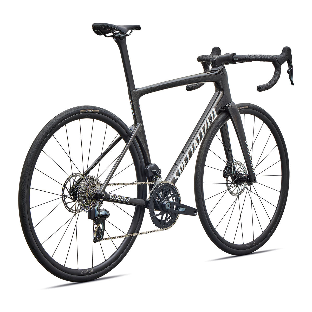SPECIALIZED TARMAC SL9 COMP ROAD BIKE SRAM RIVAL AXS - GLOSS CHARCOAL TINT / DOLOMITE METALLIC