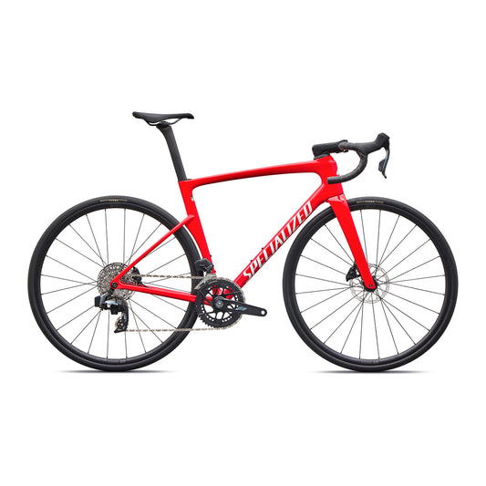 SPECIALIZED TARMAC SL9 COMP ROAD BIKE SRAM RIVAL AXS - GLOSS VIVID RED / WHITE