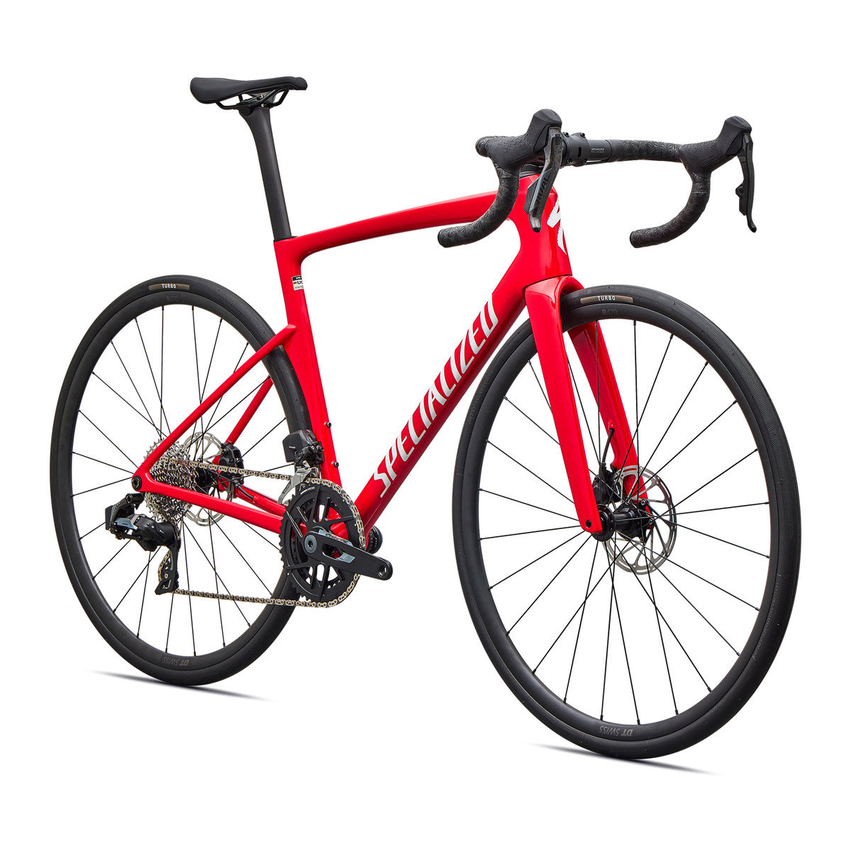 SPECIALIZED TARMAC SL9 COMP ROAD BIKE SRAM RIVAL AXS - GLOSS VIVID RED / WHITE