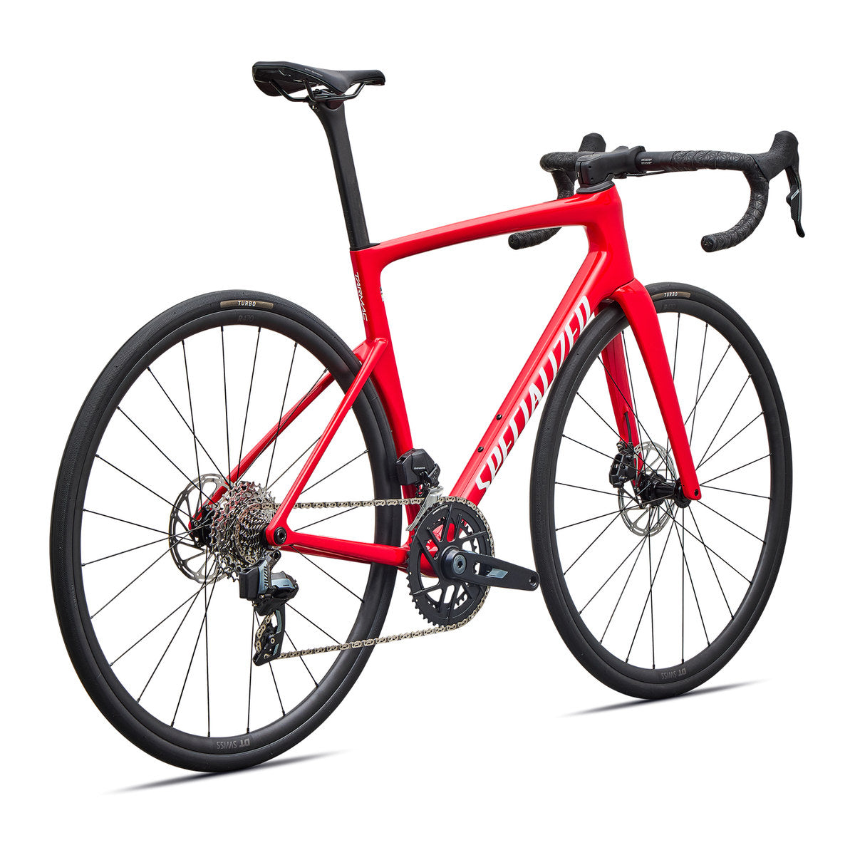 SPECIALIZED TARMAC SL9 COMP ROAD BIKE SRAM RIVAL AXS - GLOSS VIVID RED / WHITE