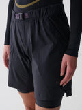 MAAP Alt Road Women Overshort - Black-Women Bib Shorts-