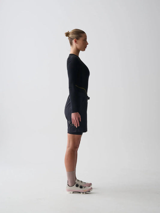 MAAP Alt Road Women Overshort - Black-Women Bib Shorts-