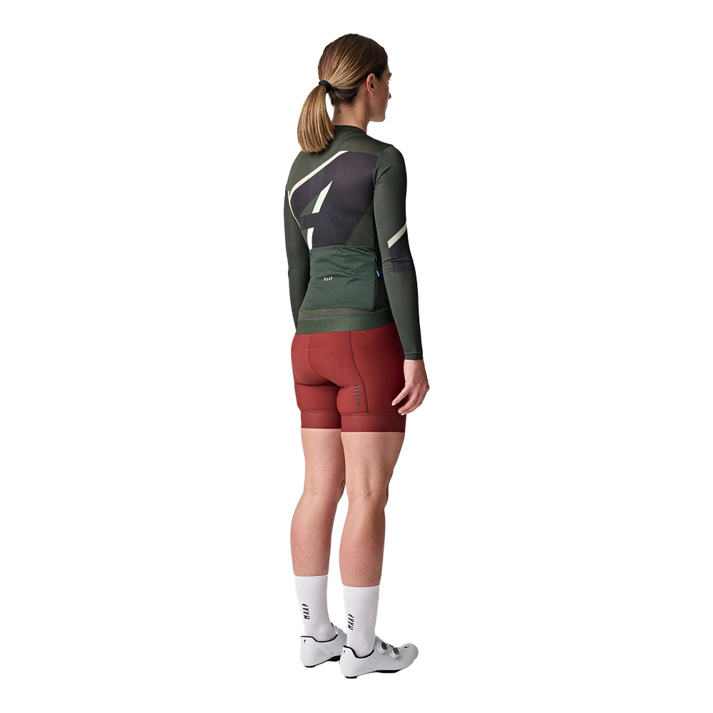 MAAP Evolve 3D Pro Air Women LS Jersey 2.0 AW2023 - Bronze Green-Women Long Sleeve Jerseys-