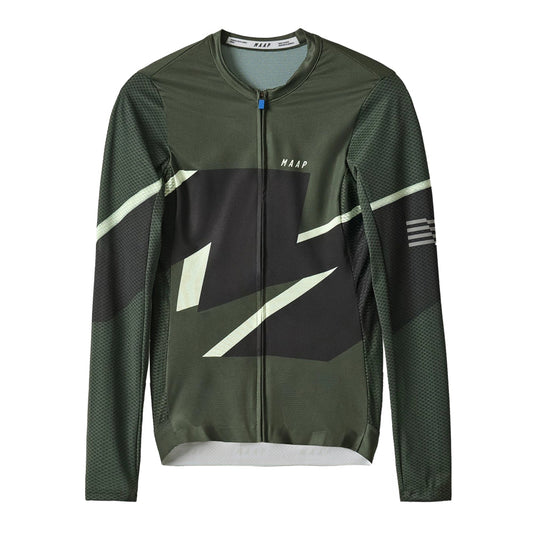 MAAP Evolve 3D Pro Air Women LS Jersey 2.0 AW2023 - Bronze Green-Women Long Sleeve Jerseys-