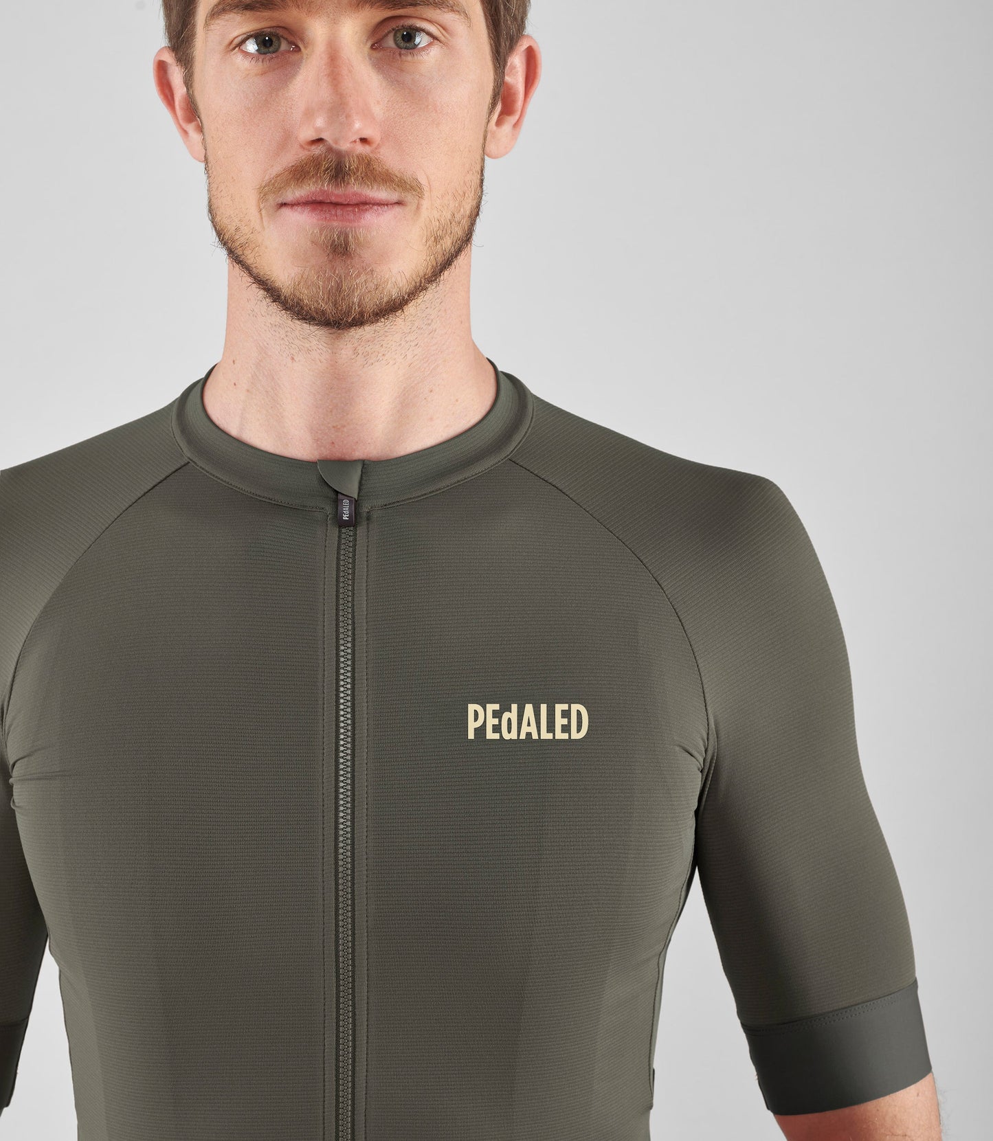 PEDALED Element Lightweight Cycling Jersey - Dark Green