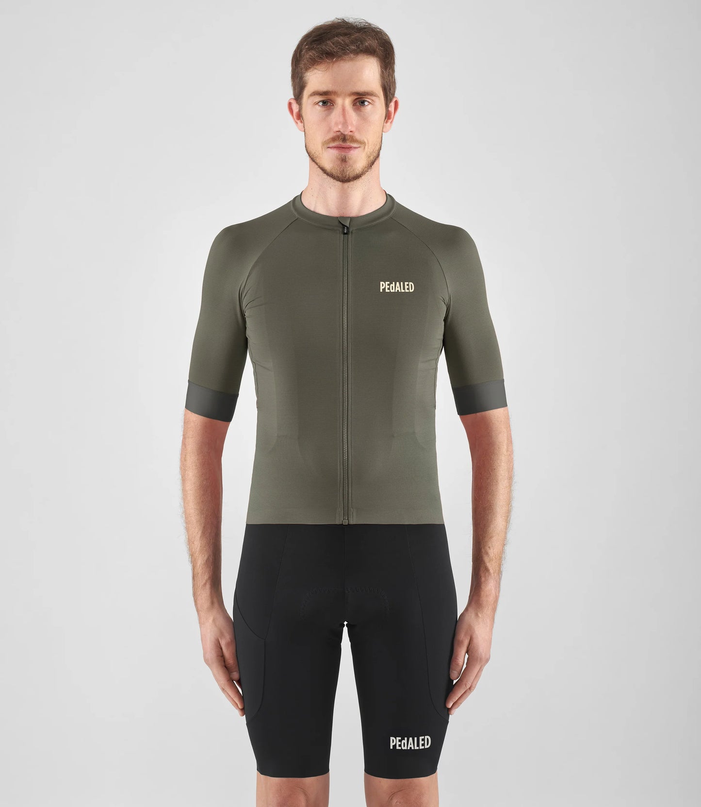 PEDALED Element Lightweight Cycling Jersey - Dark Green