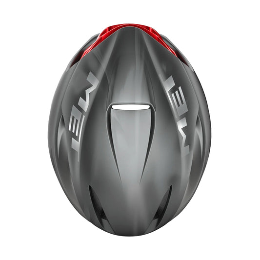 MET Cycling Helmet Manta MIPS - Silver/Red-Velodrom CC