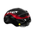 MET Rivale MIPS Cycling Helmet - Black/Red Glossy-