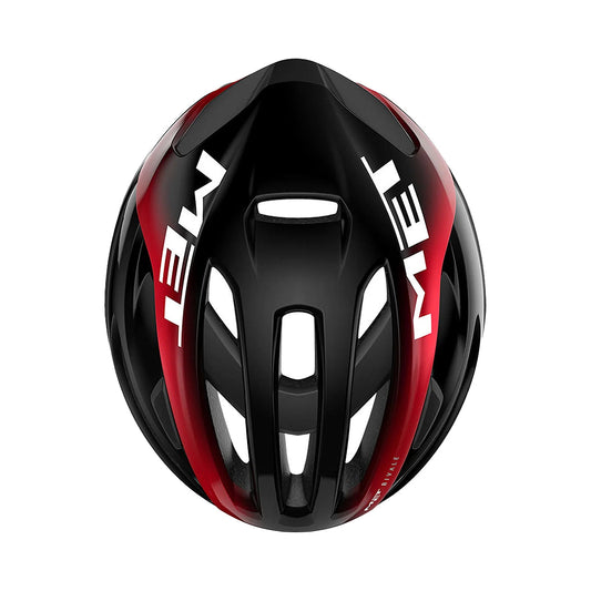 MET Rivale MIPS Cycling Helmet - Black/Red Glossy-