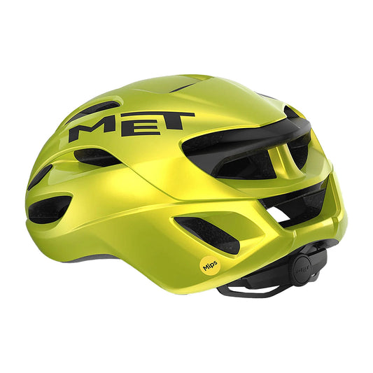 MET Rivale MIPS Cycling Helmet - Metallic Yellow Glossy-