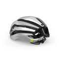 MET Trenta 3K Carbon MIPS Cycling Helmet - Silver/White-Velodrom CC
