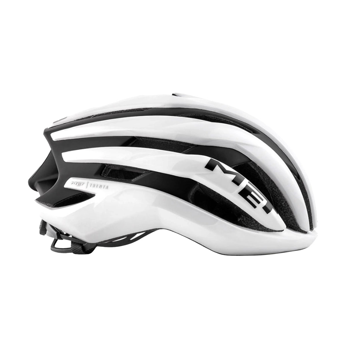 MET Trenta MIPS Cycling Helmet - White Glossy/Black Matt-
