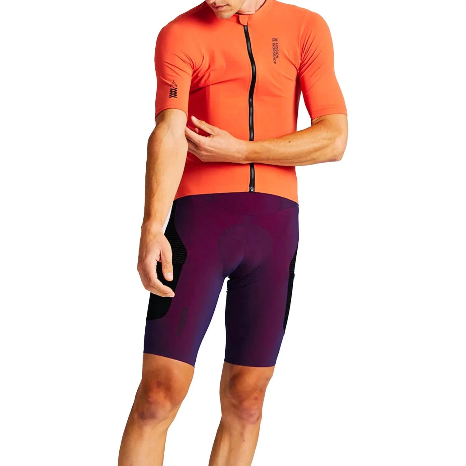 MISSION WORKSHOP Pro Bib Shorts - Purple-Bib Shorts-