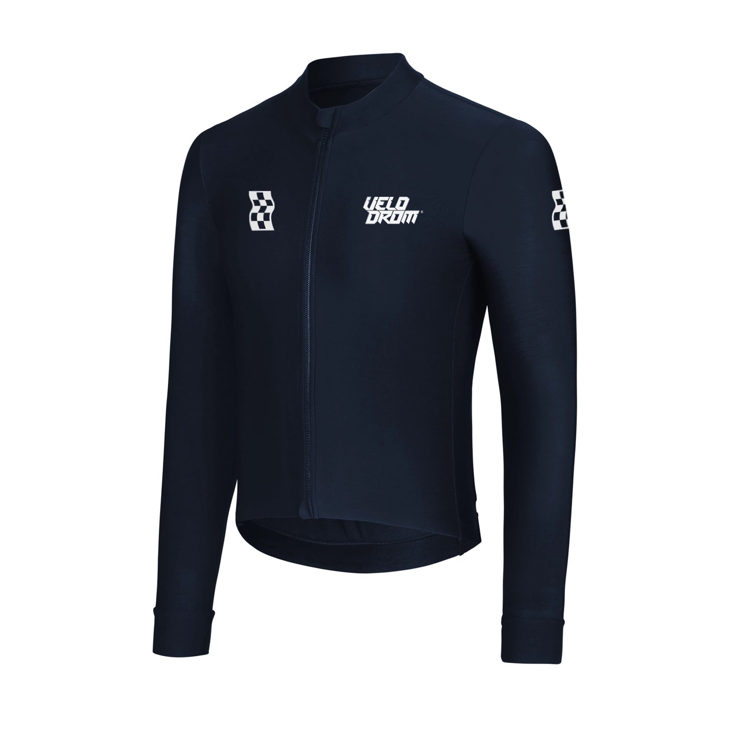 VELODROM RaceDay 2.0 Thermal Langarmtrikot - Navy/Weiß