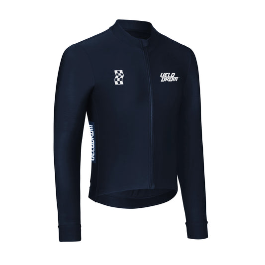 VELODROM RaceDay 2.0 Thermal Langarmtrikot - Navy/Weiß