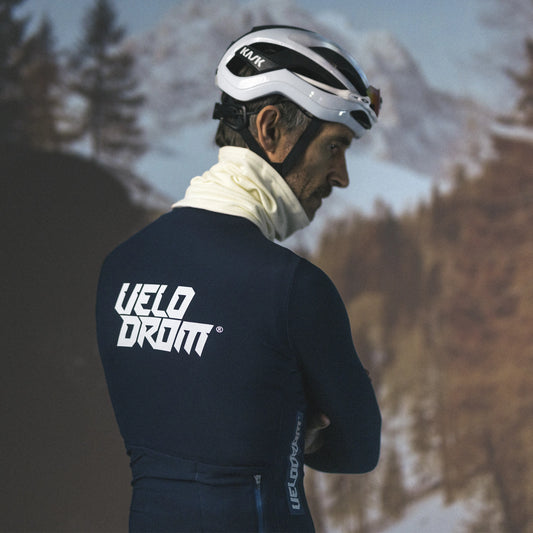 VELODROM RaceDay 2.0 Thermal Langarmtrikot - Navy/Weiß