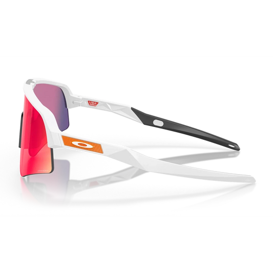 OAKLEY Sutro Lite Sweep Eyewear - Matte White Prizm Road White/Red Frame-Eyewear-888392603975