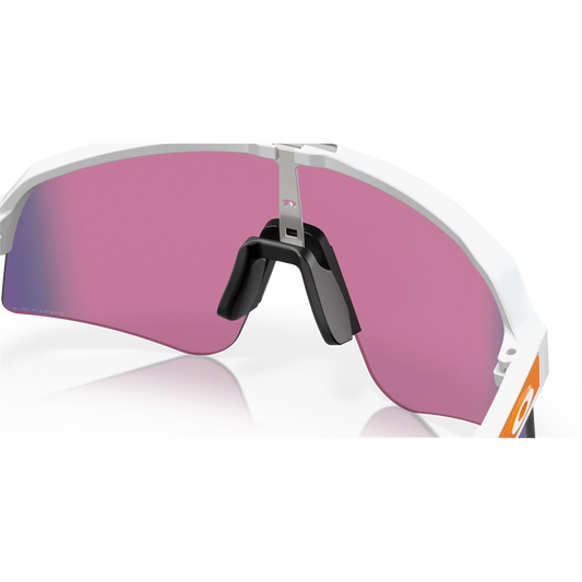 OAKLEY Sutro Lite Sweep Eyewear - Matte White Prizm Road White/Red Frame-Eyewear-888392603975