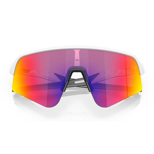 OAKLEY Sutro Lite Sweep Eyewear - Matte White Prizm Road White/Red Frame-Eyewear-888392603975