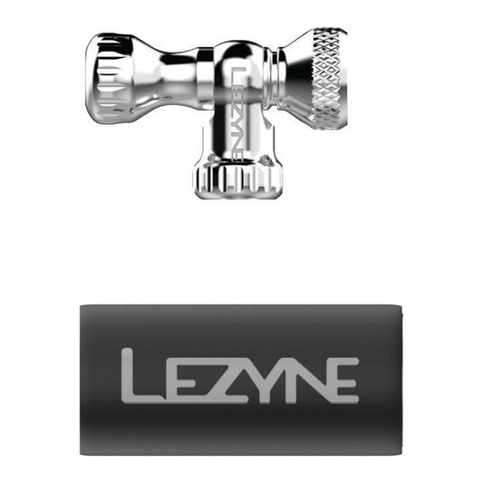 LEZYNE CONTROL DRIVE CNC CO2 PUMP HEAD - SILVER/GLOSSY