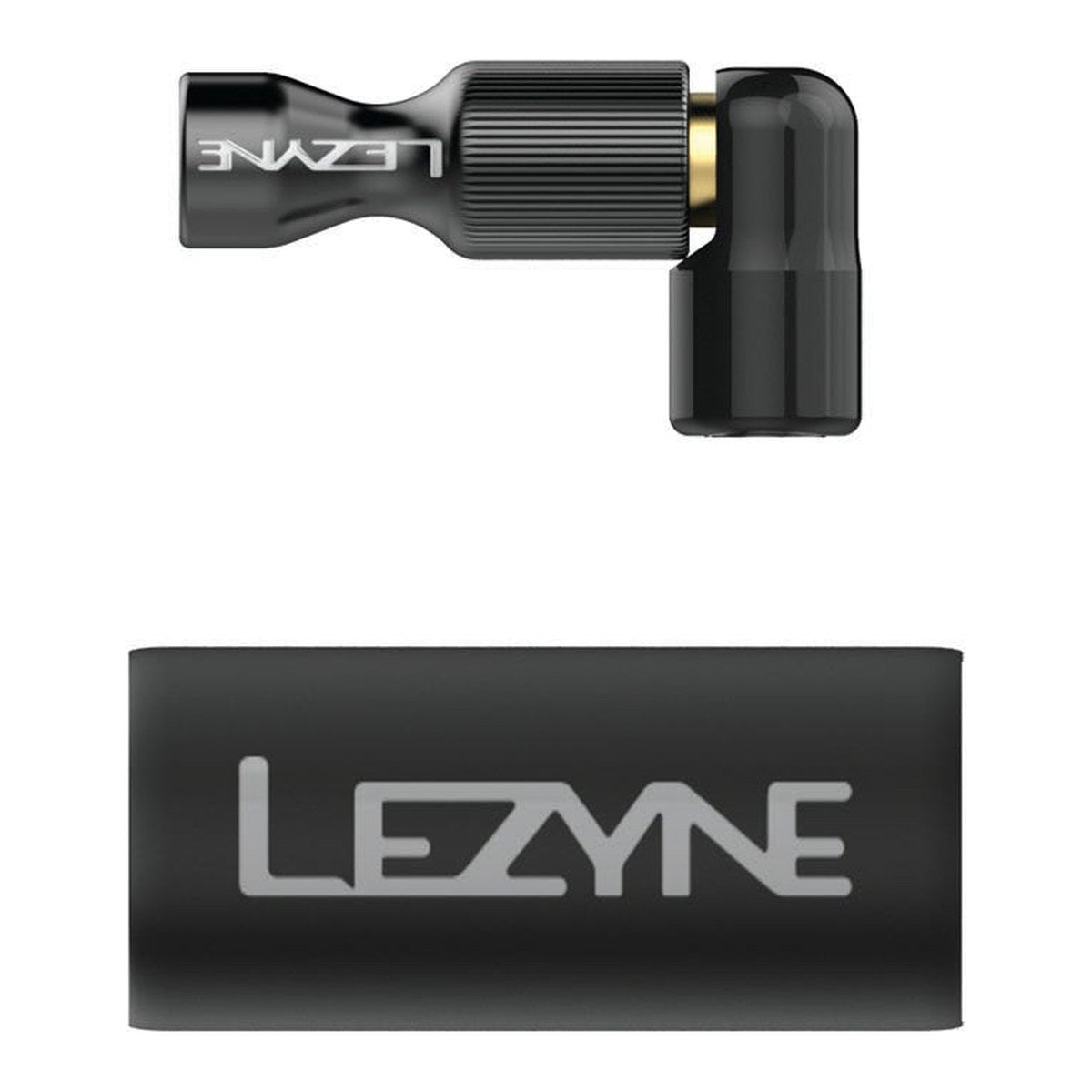 LEZYNE TRIGGER DRIVE CNC CO2 PUMP HEAD - Schwarz/GLOSSY