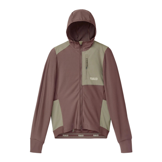 PEDALED Odyssey Hooded Long Sleeve Jersey - Brown