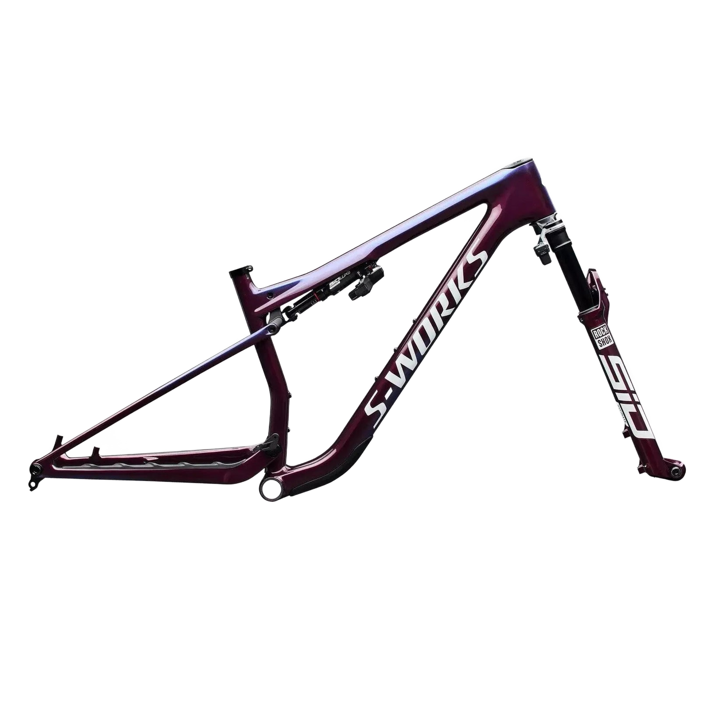 SPECIALIZED S-Works Epic 9 MTB Frameset - Gloss Bordeaux Metallic / Blue Pearl Edge Fade / Metallic White Silver