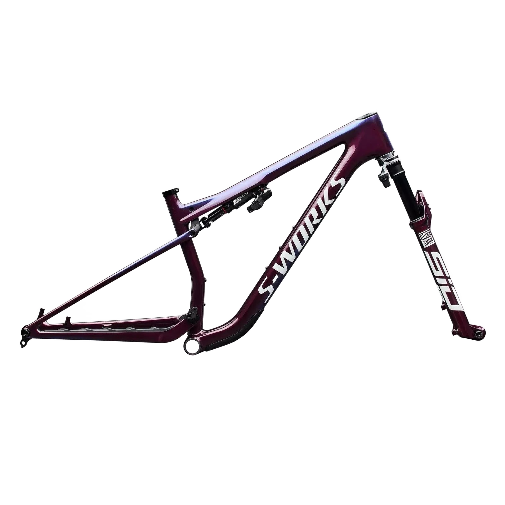 SPECIALIZED S-Works Epic 9 MTB Frameset - Gloss Bordeaux Metallic / Blue Pearl Edge Fade / Metallic White Silver