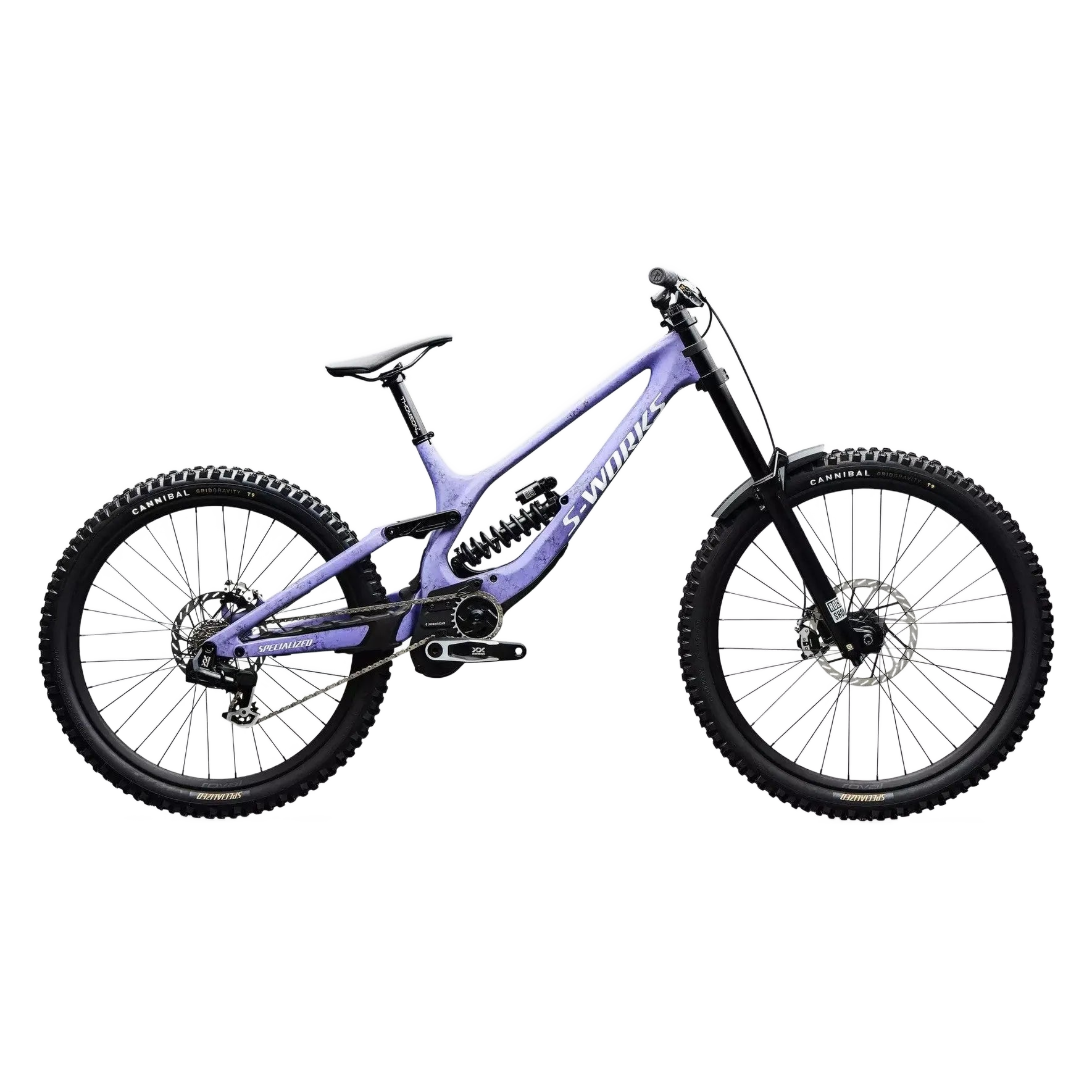 SPECIALIZED S-Works Demo 11 - Satin / Powder Indigo Tint / Black Tint Carbon / White