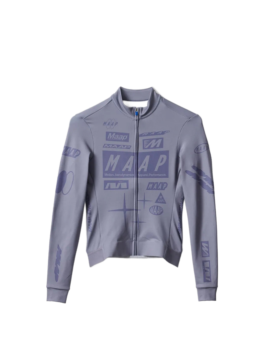 MAAP Drome Thermal LS Jersey - Silver Bullet