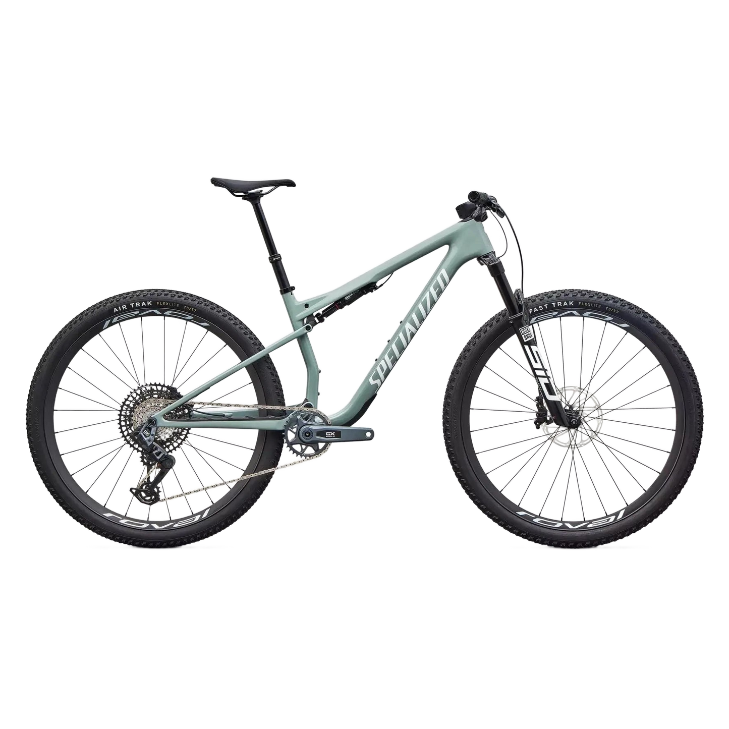 SPECIALIZED Epic 9 Expert Complete MTB - Gloss Agave Grey / Metallic White Silver