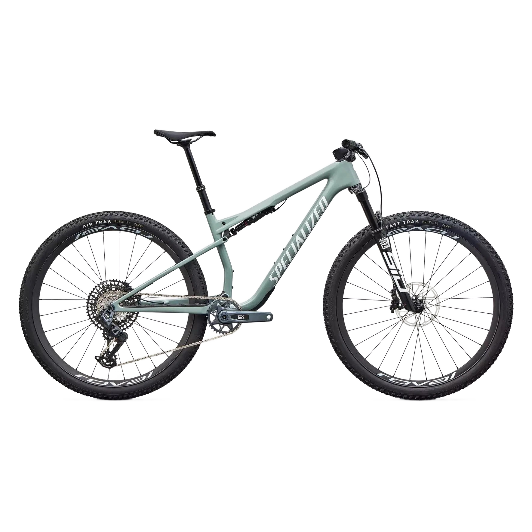 SPECIALIZED Epic 9 Expert Complete MTB - Gloss Agave Grey / Metallic White Silver